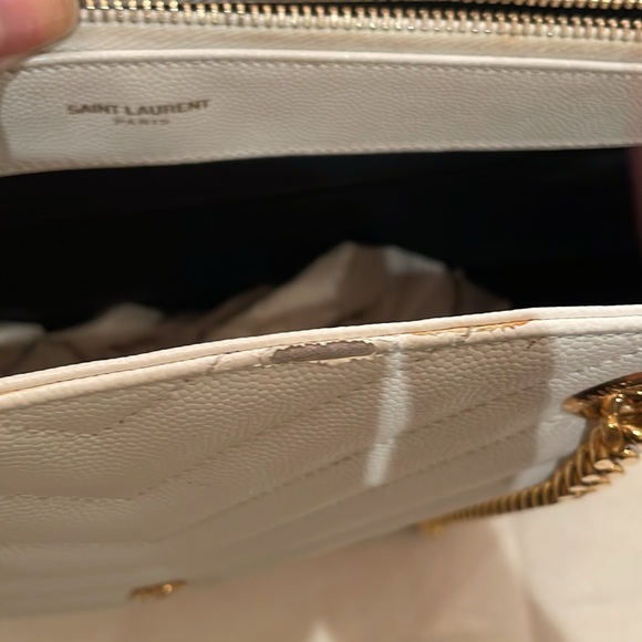 Yve saint Laurent white tote caviar - Picture 4 of 16